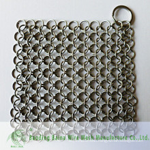 2015 Alibaba china supply steel Anti-cut glove metal rings cast iron scrubber chain mail